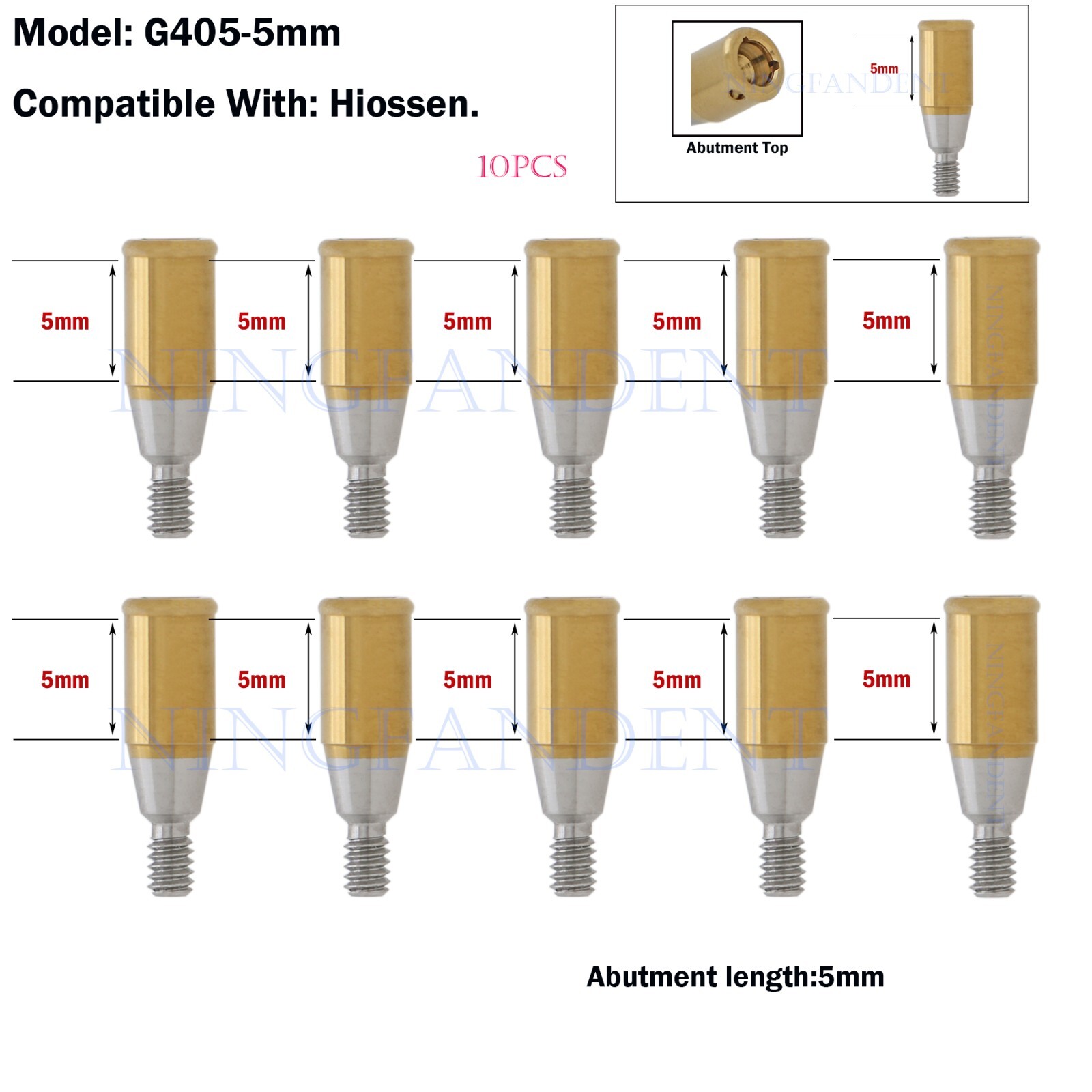 Implant Locat0r System Abutment 1-7.0mm GH For HIOSSEN ET III SA Ø3.7 Standard