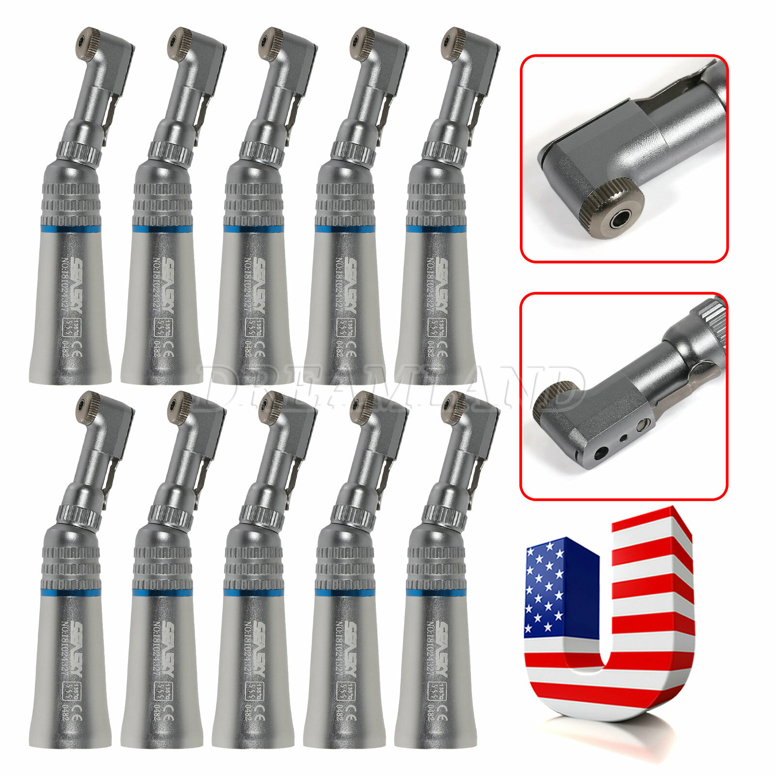 NSK Style E-type Dental Contra Angle Handpiece Slow Low Speed Attachment Latch R