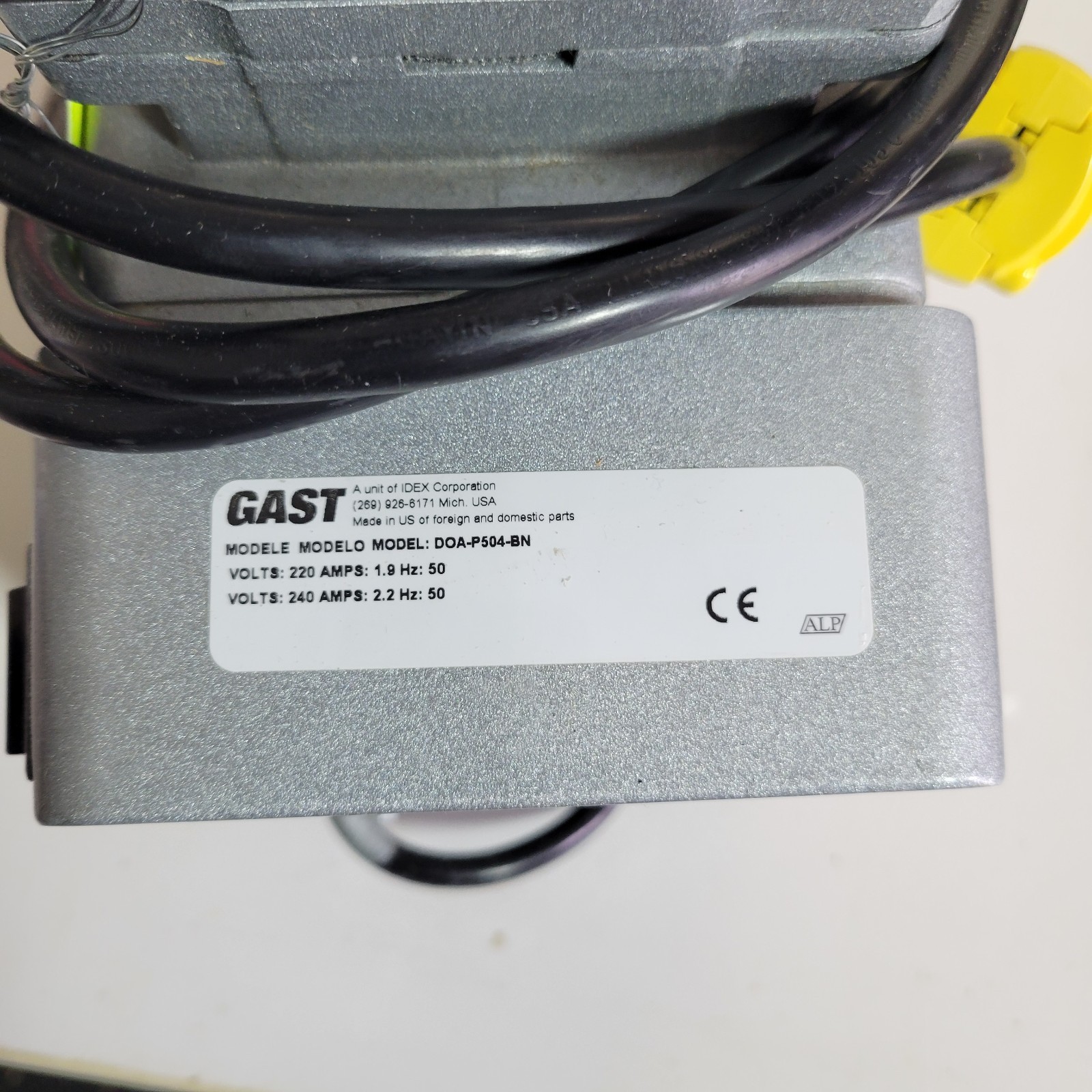 Gast DOA-P704-AA High-Capacity Vacuum Pump