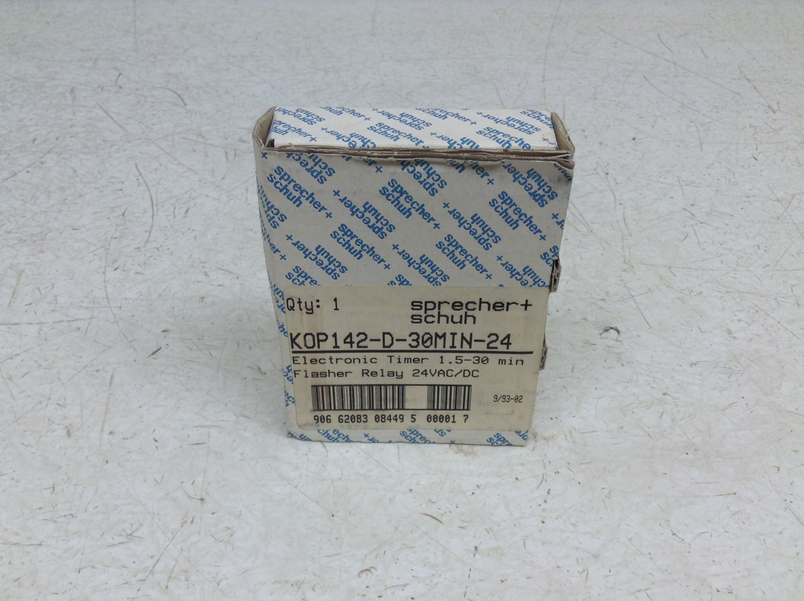 Sprecher + Schuh K0P142-D-30MIN-24 1.5-30 Min. Timer Relay 24 V AC/DC KOP142 New