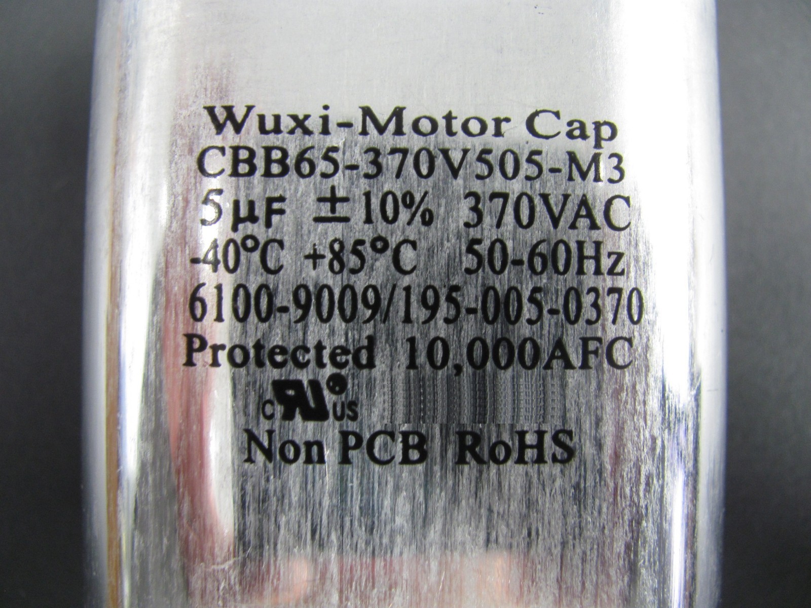 CBB65-370V505-M3 Blodgett Part # 38610 Motor Run Capacitor 5 uF MFD 370 Volt VAC