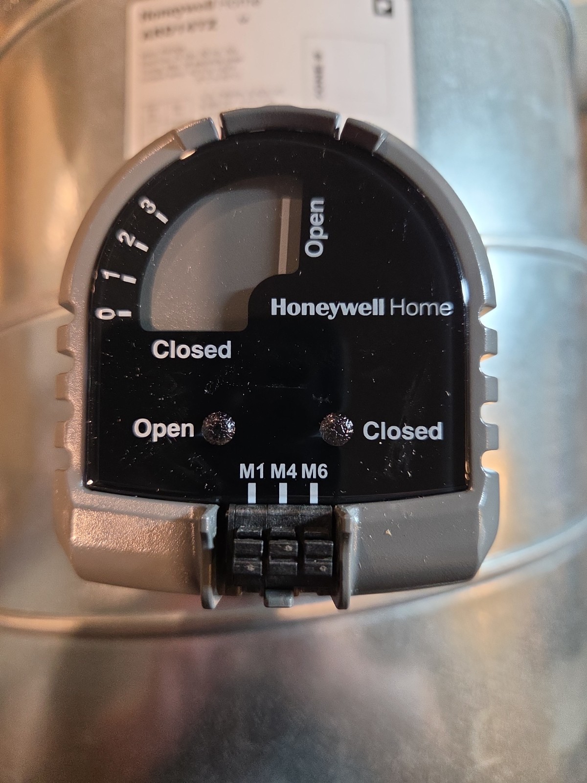 Honeywell ARD14TZ 14 in Round Galvanized Power Close 24V Zoning Damper
