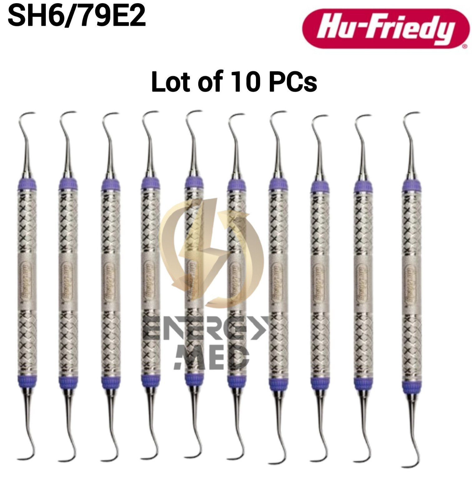 Hu-Friedy SH6/79E2 H6/H7 EverEdge 2.0 Double End Hygenist Sickle Scaler 9 Handle