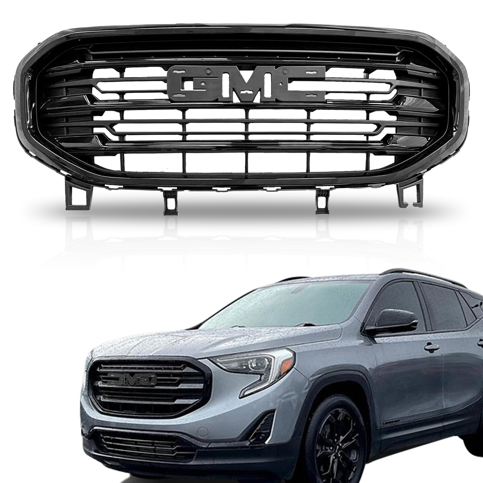 2018 2019 2020 2021 GMC Terrain Denali SLE SL SLT Front Grille Glossy Black