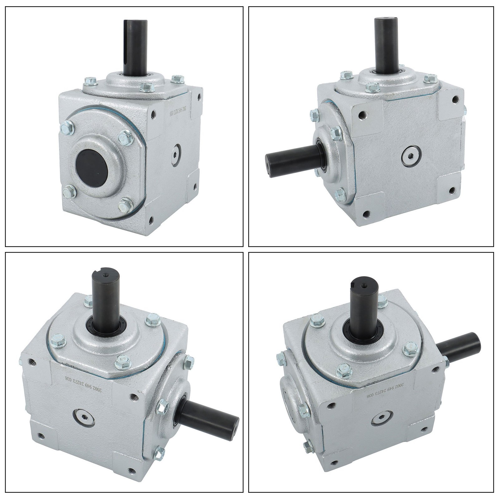40HP Right Angle Bevel Gearbox 19455-SR-KW-KW-GR for Machinery