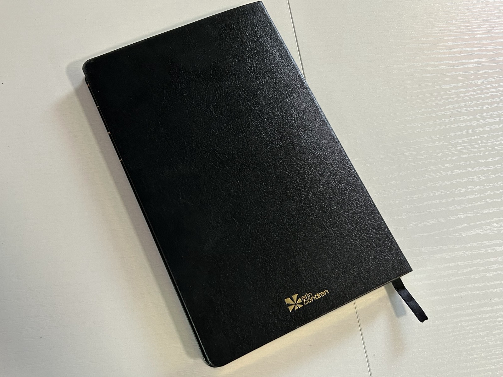 Erin Condren Take Note Classic Lined Notebook Flexible Black Cover Gold Accents
