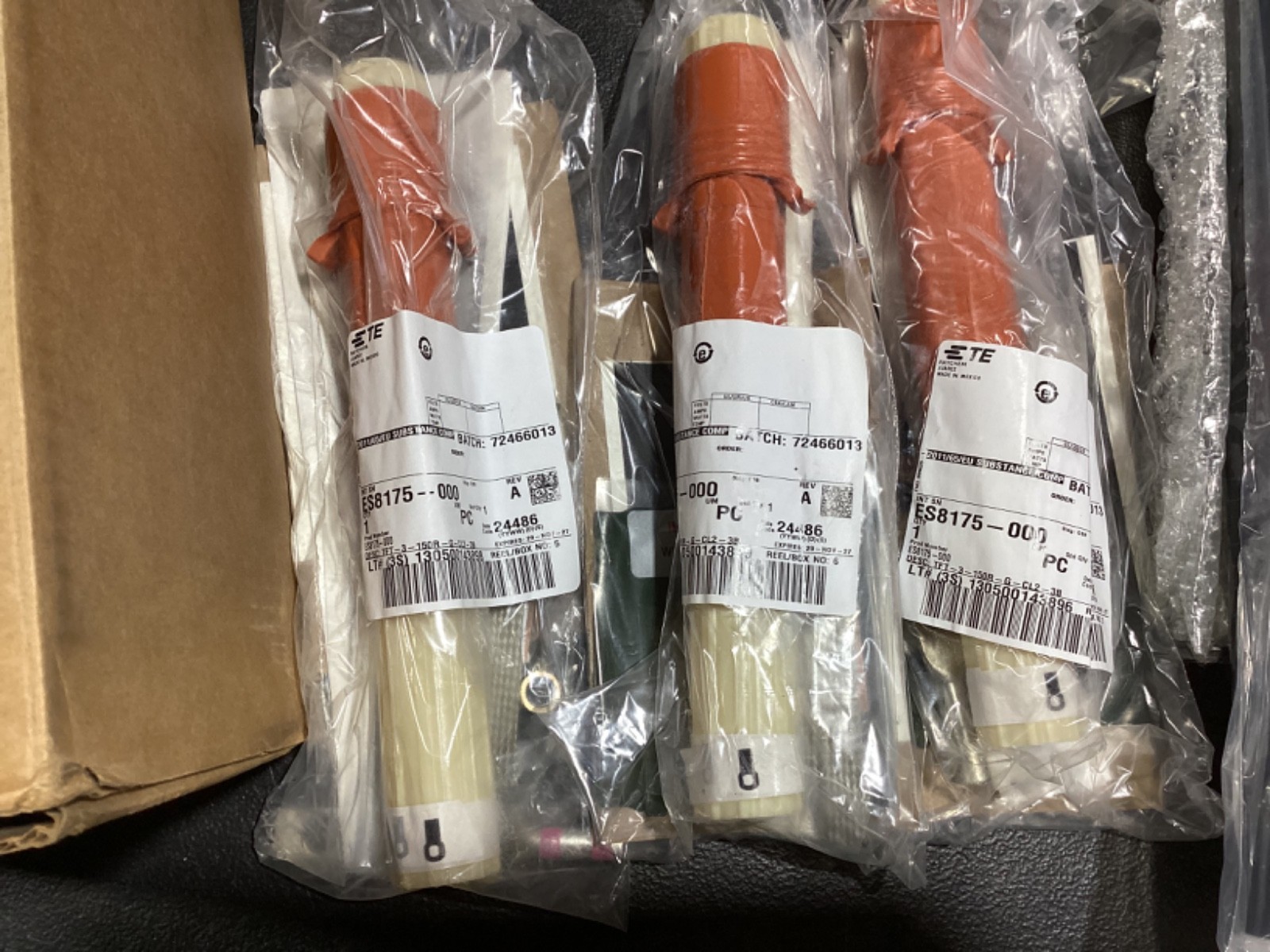 Raychem TFT-3-150R-G-CL2-3B Indoor Termination Kit w/Lugs 3/C up to 15KV