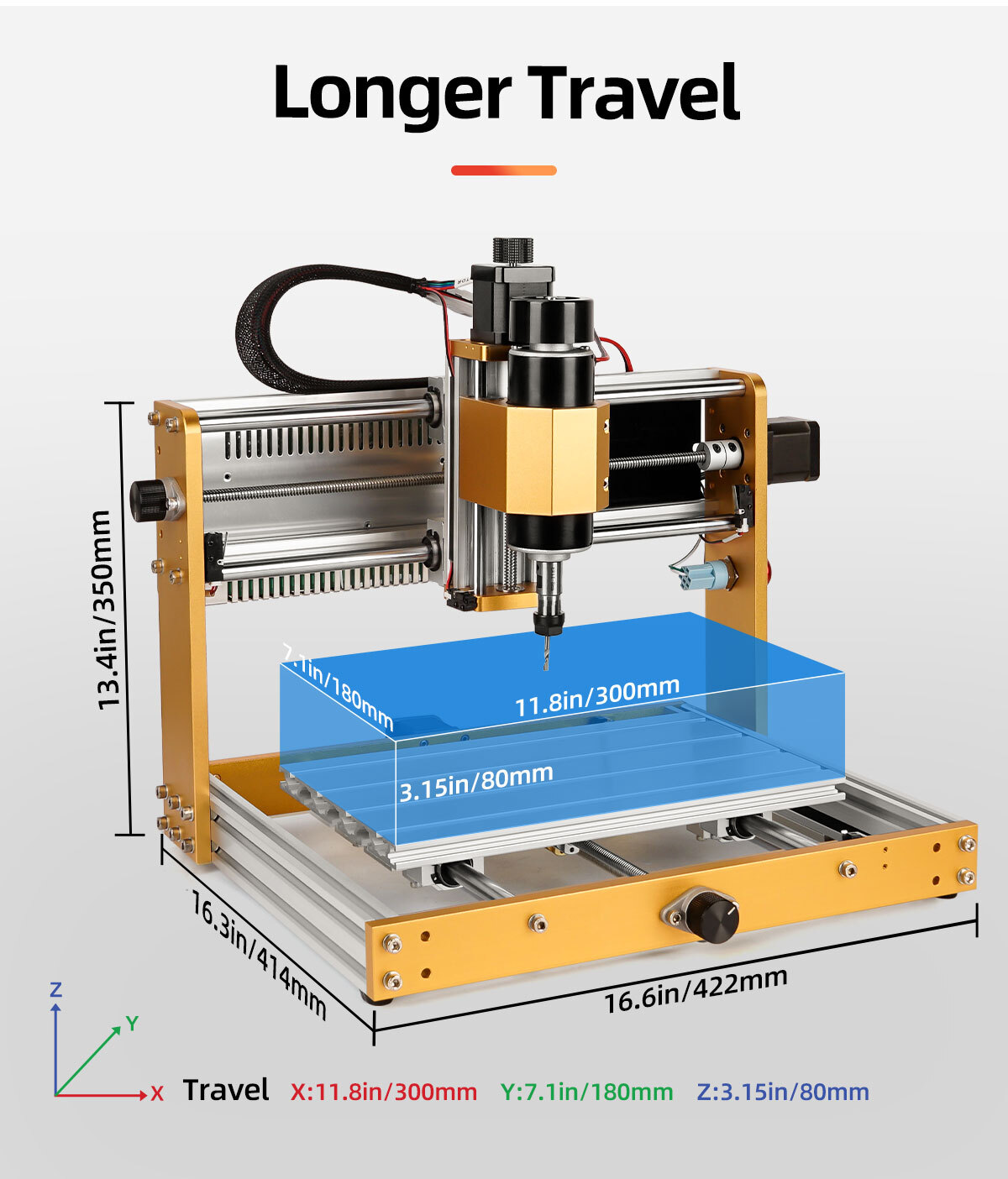 CNC 3018PLUS 500W Router Milling Drill Carving Machine Kit For PCB Wood DIY