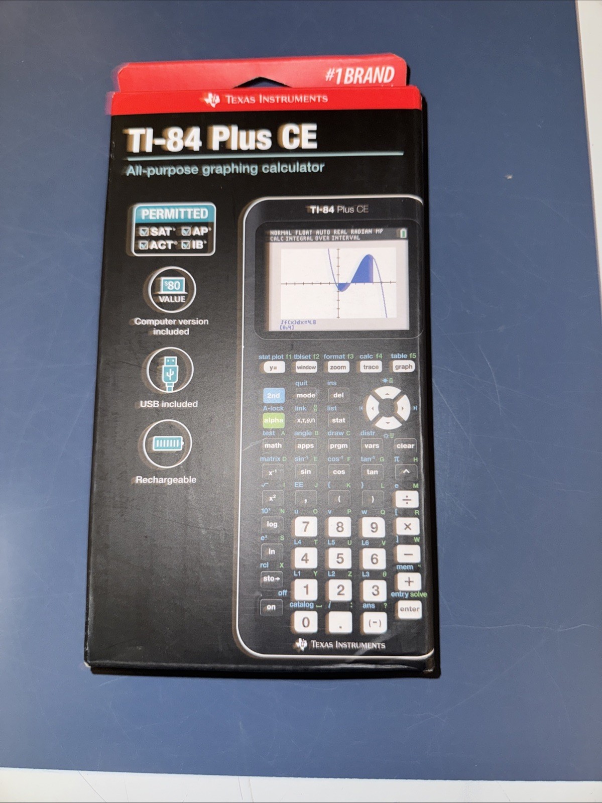 Texas Instruments TI-84 Plus CE Color Graphing Calculator – Black