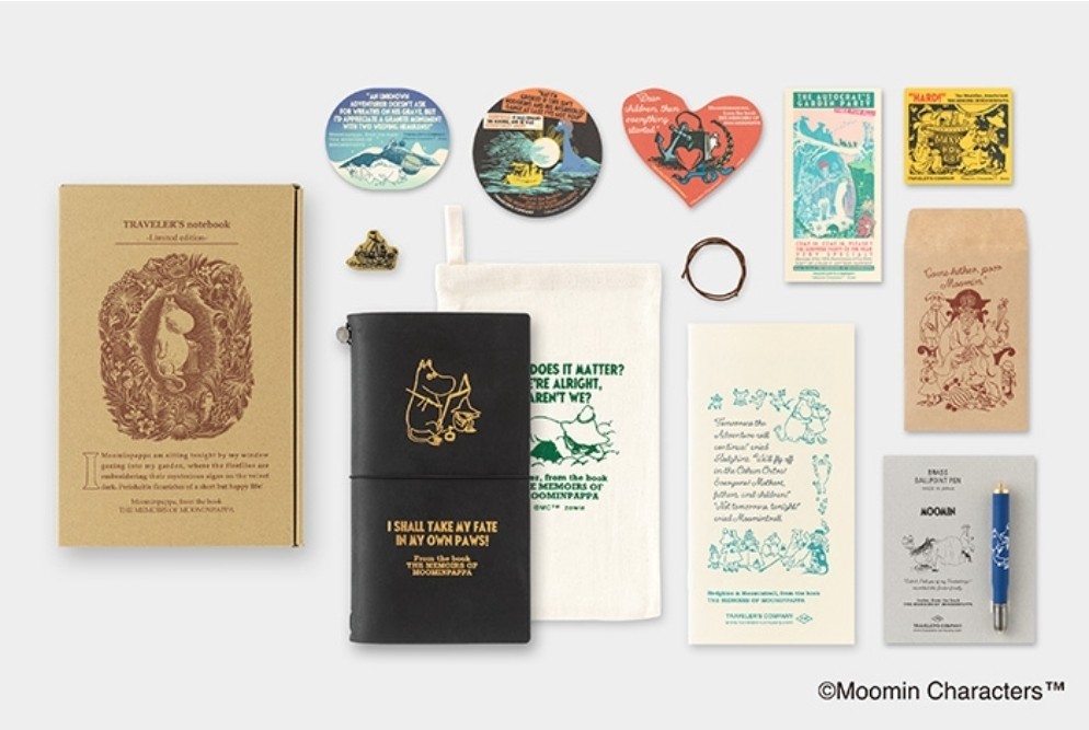 TRAVELER’S notebook Limited Set MOOMIN from the book The Exploits of Moominpappa