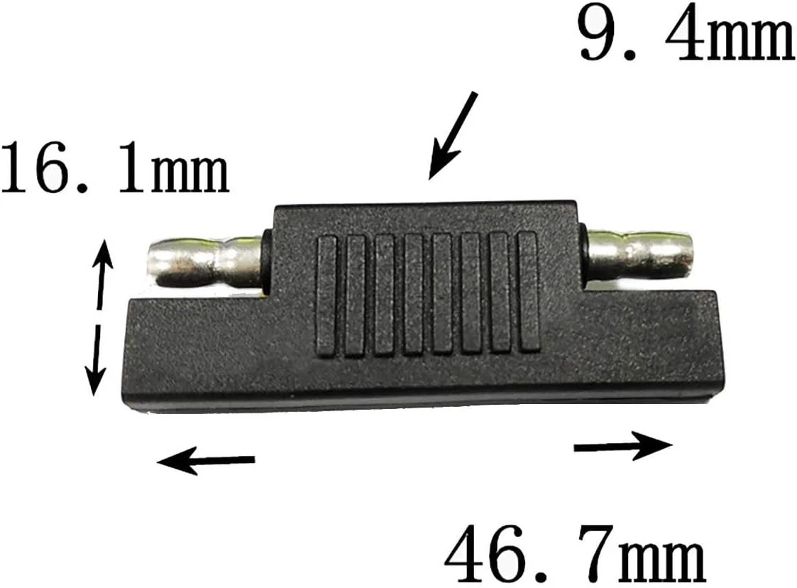 Furrion 10AWG 2 Pin Power Industrial Circular Connector to SAE Adapter Cable fo+