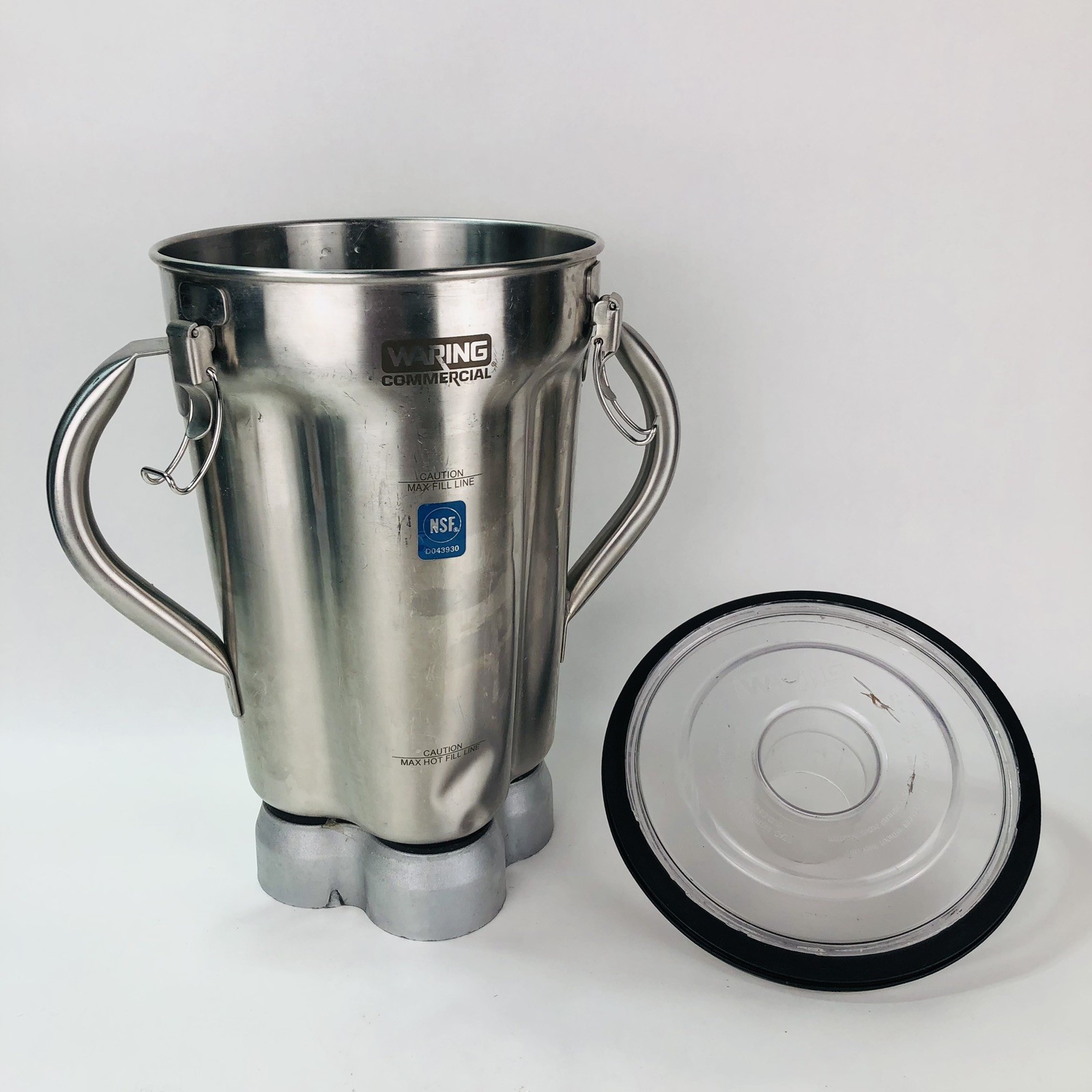 Waring Stainless Steel 1 Gallon Container Jar Blade Lid Clips CB6 CB10 CB14 CB15
