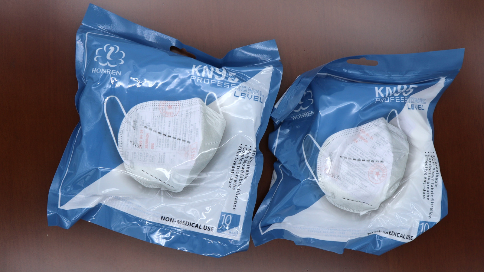 Bulk 50pcs KN95 Face Mask White 5 Layer Cup Dust Safety – New old stock – Read