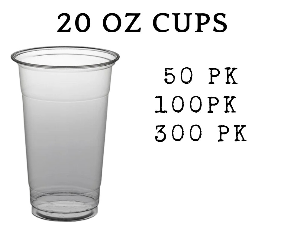 20 oz. Plastic Cold Cup – Designed for Use Without Lid