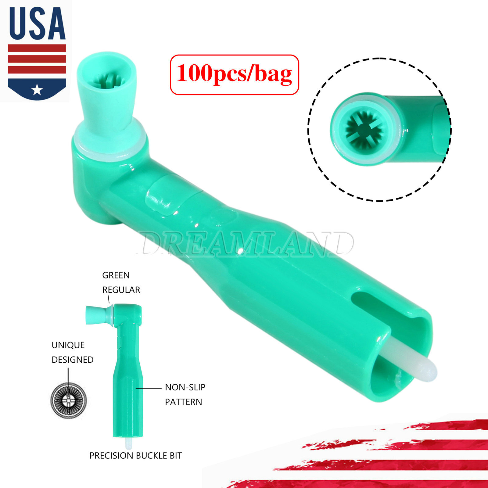 Dental Cordless Hygiene Prophy Handpiece /4:1 LED Polishing Motor /Cups Brushes