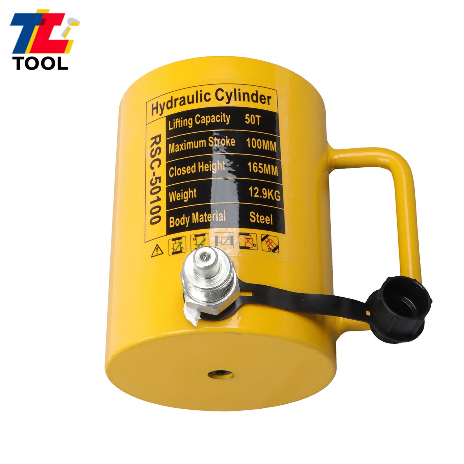 50 Ton 4″ Stroke Hydraulic Cylinder Jack Single Acting Hydraulic Ram Cylinder