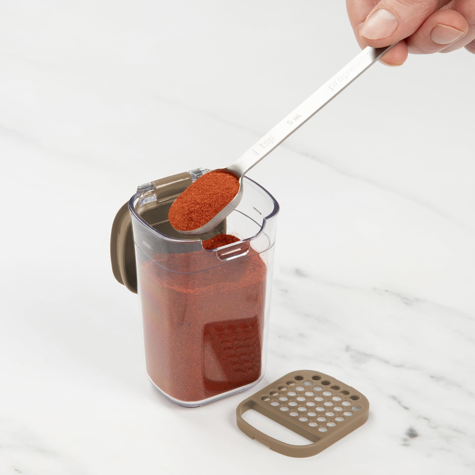 ProKeeper Progressive Spice Storage Container Set, 6 Airtight 5-Oz Keepers