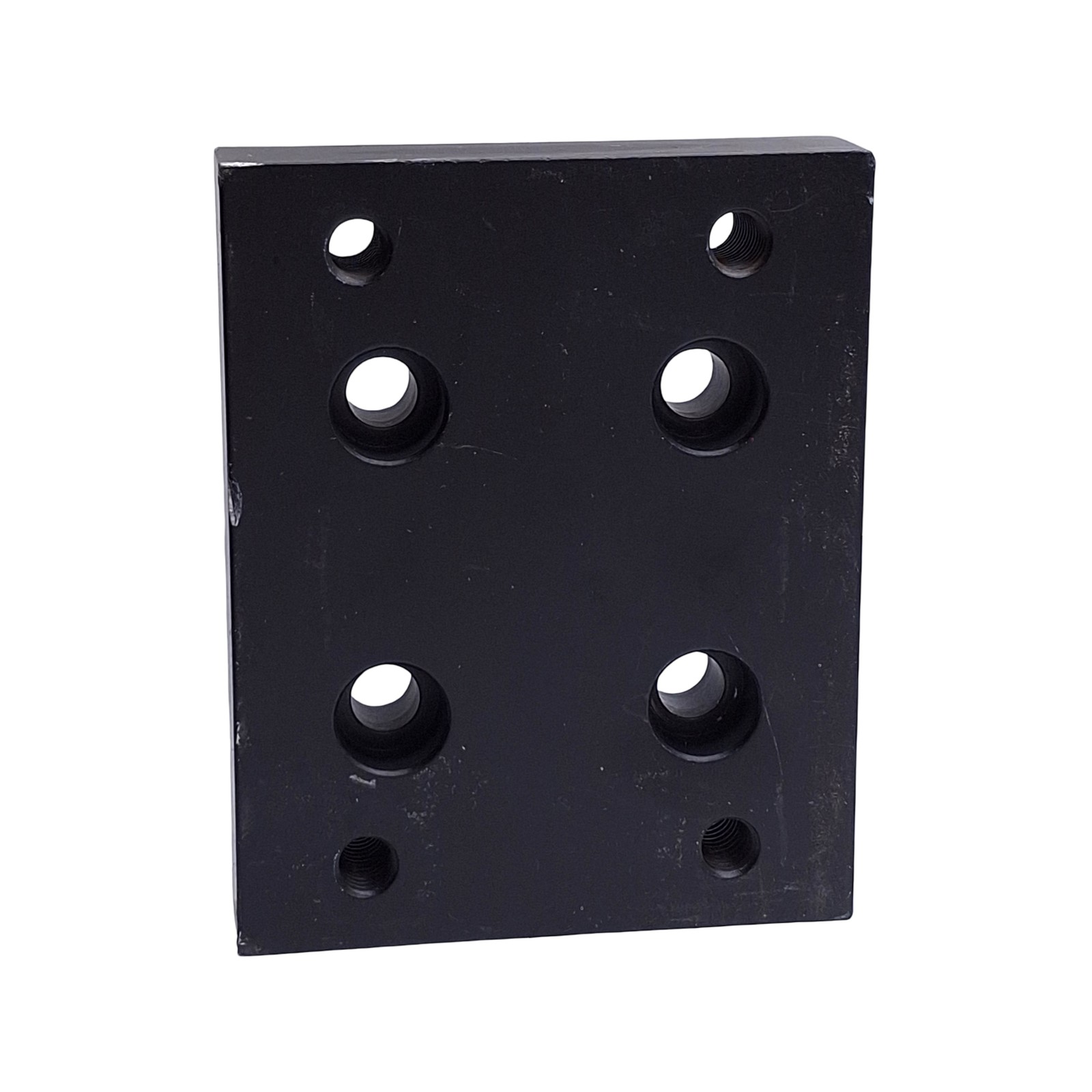 80/20 2420-Black 15 Series Flange Mount Caster Base Plate, 3.750in x 3.00in