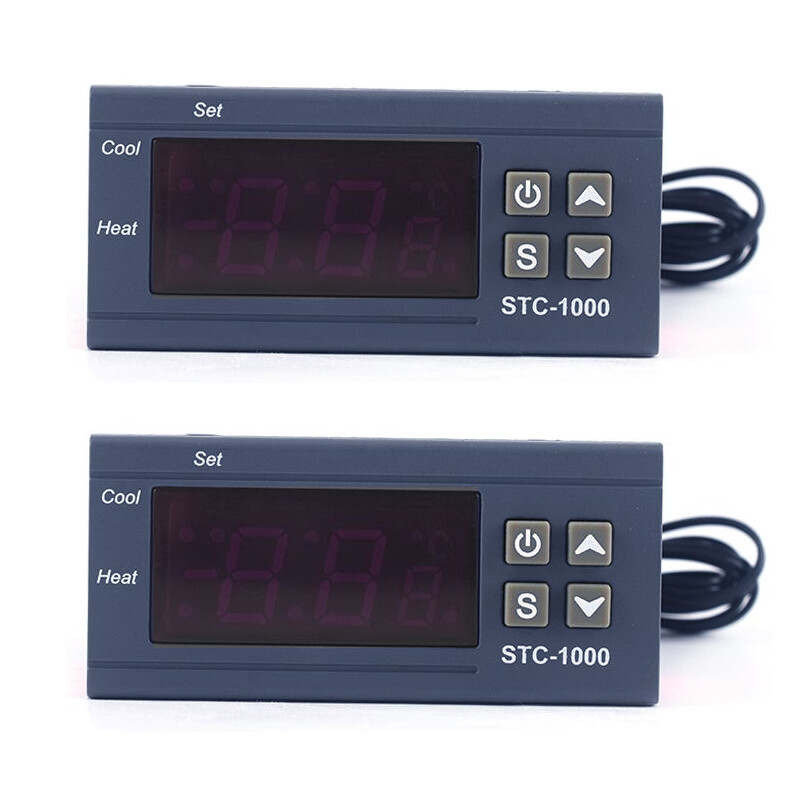 STC-1000 AC 110V-220V Digital Temperature Controller Thermostat With Sensor x2