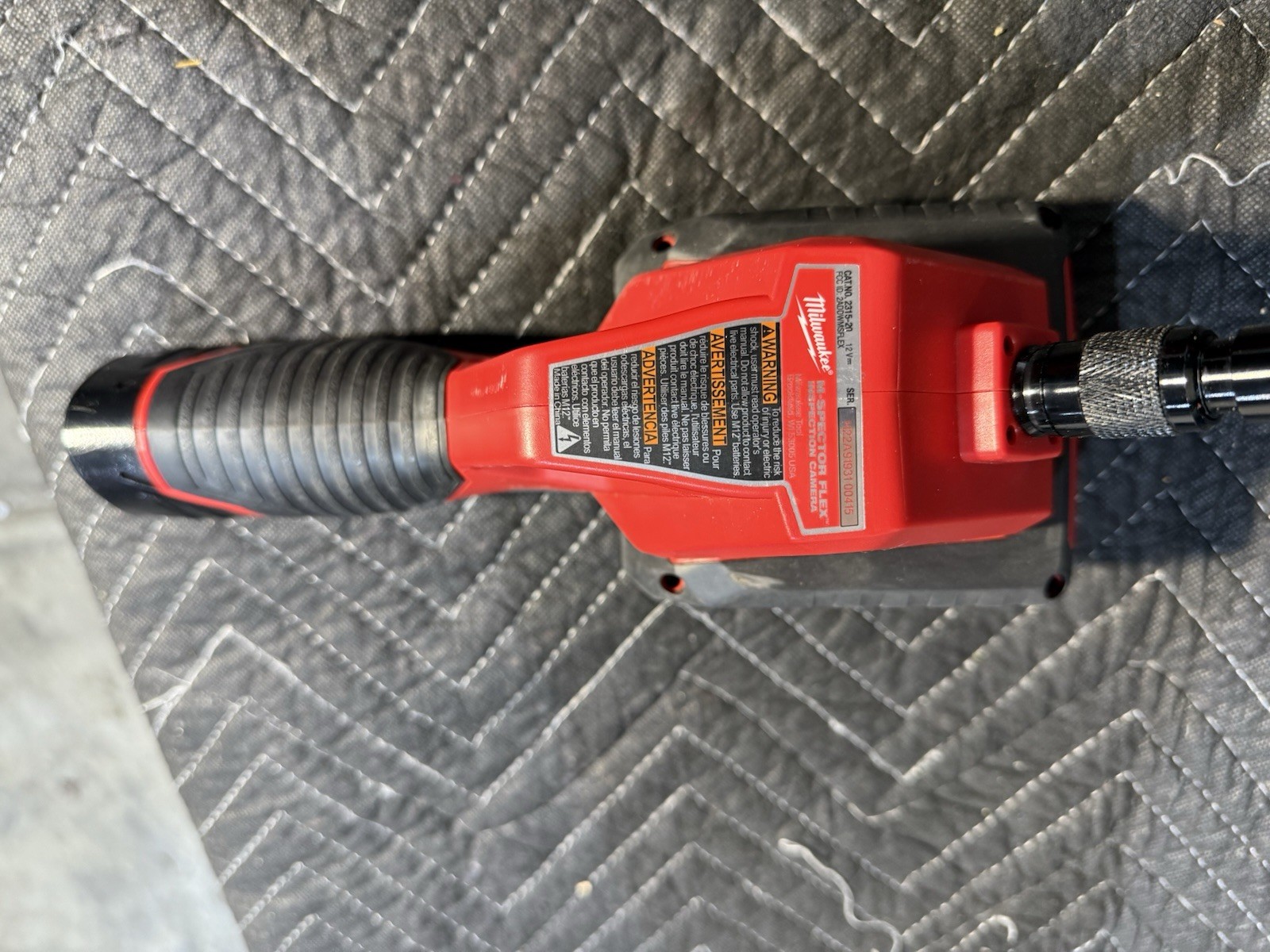 Milwaukee Digital Inspection Camera 2313-21 Flexible Shaft LCD Display Zoom