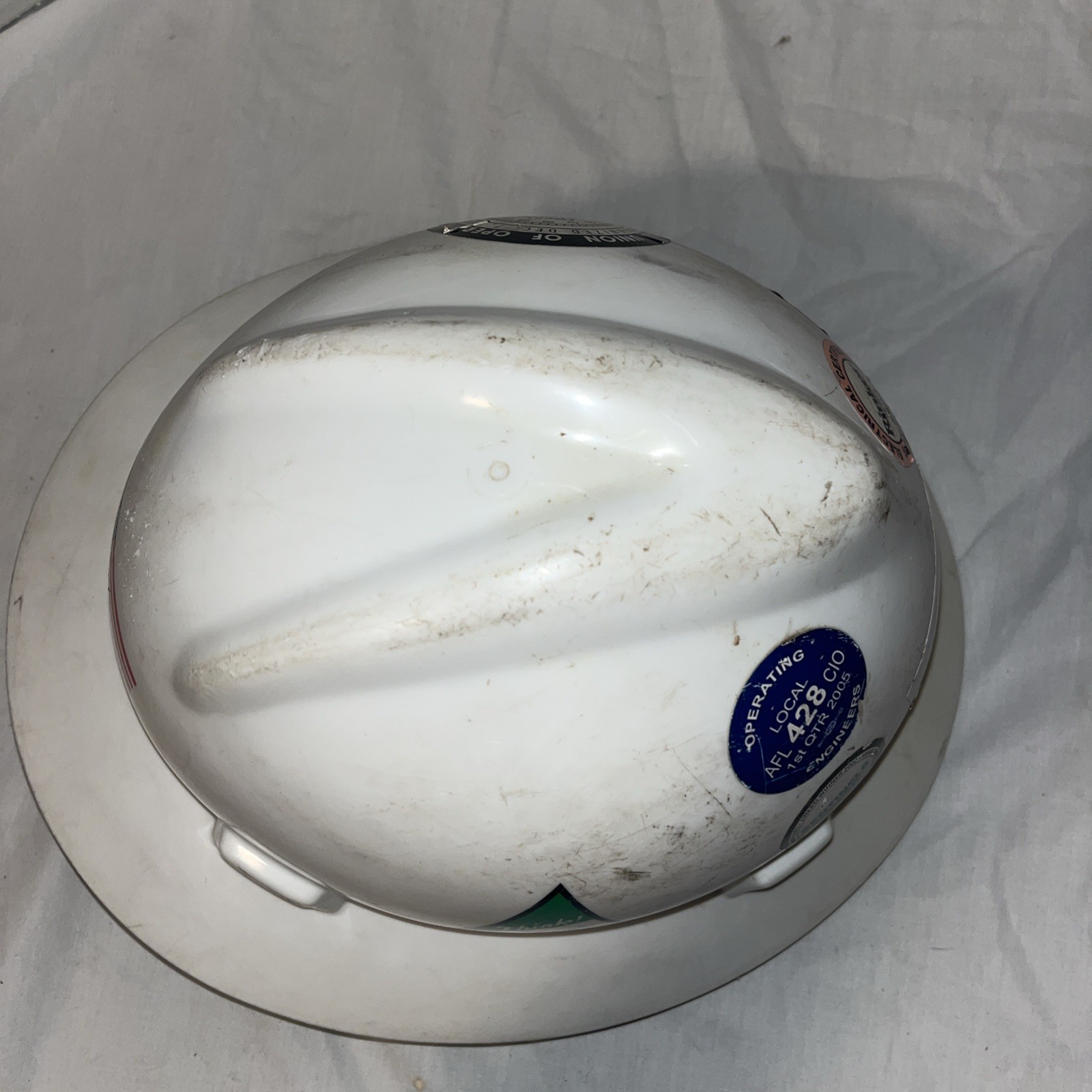 MSA V-Gard ANSI Z89.1 Class E / G 1997 White Medium 7 Safety Hard Hat CEMEX WEAR