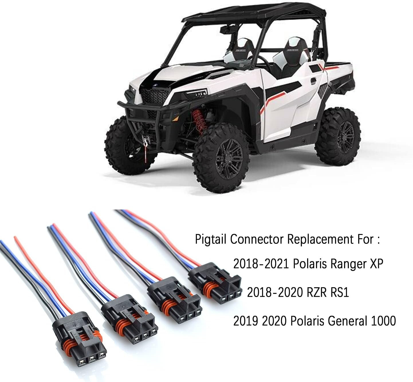 Pulse Power Plug Pigtail Connector Compatible with Polaris 2018 2019 2020 2021