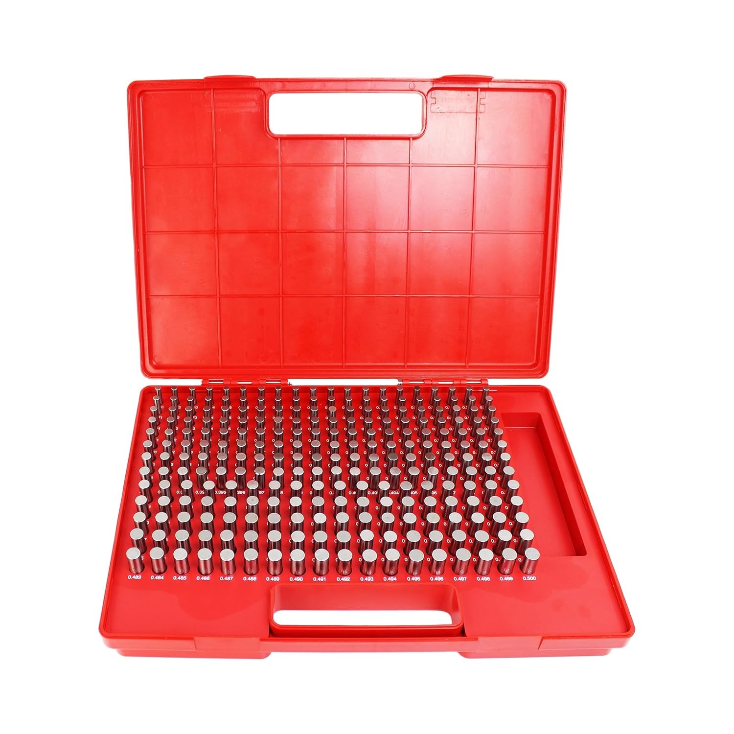 250Pcs Pin Gage M2 0.251 -0.500″ Metal Gage Set Minus Class ZZ Storage Case US