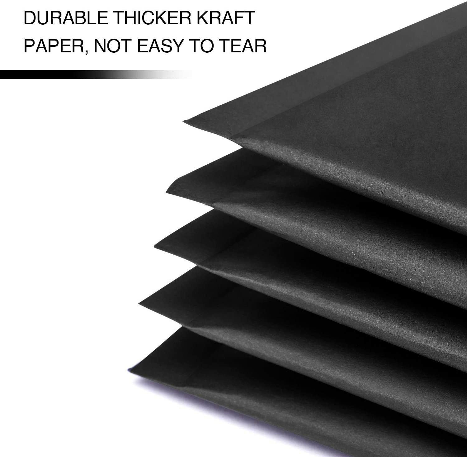 #0 6×10 (6×9) Black Kraft Bubble Mailer Padded Envelope Shipping 50,100,250 Pcs