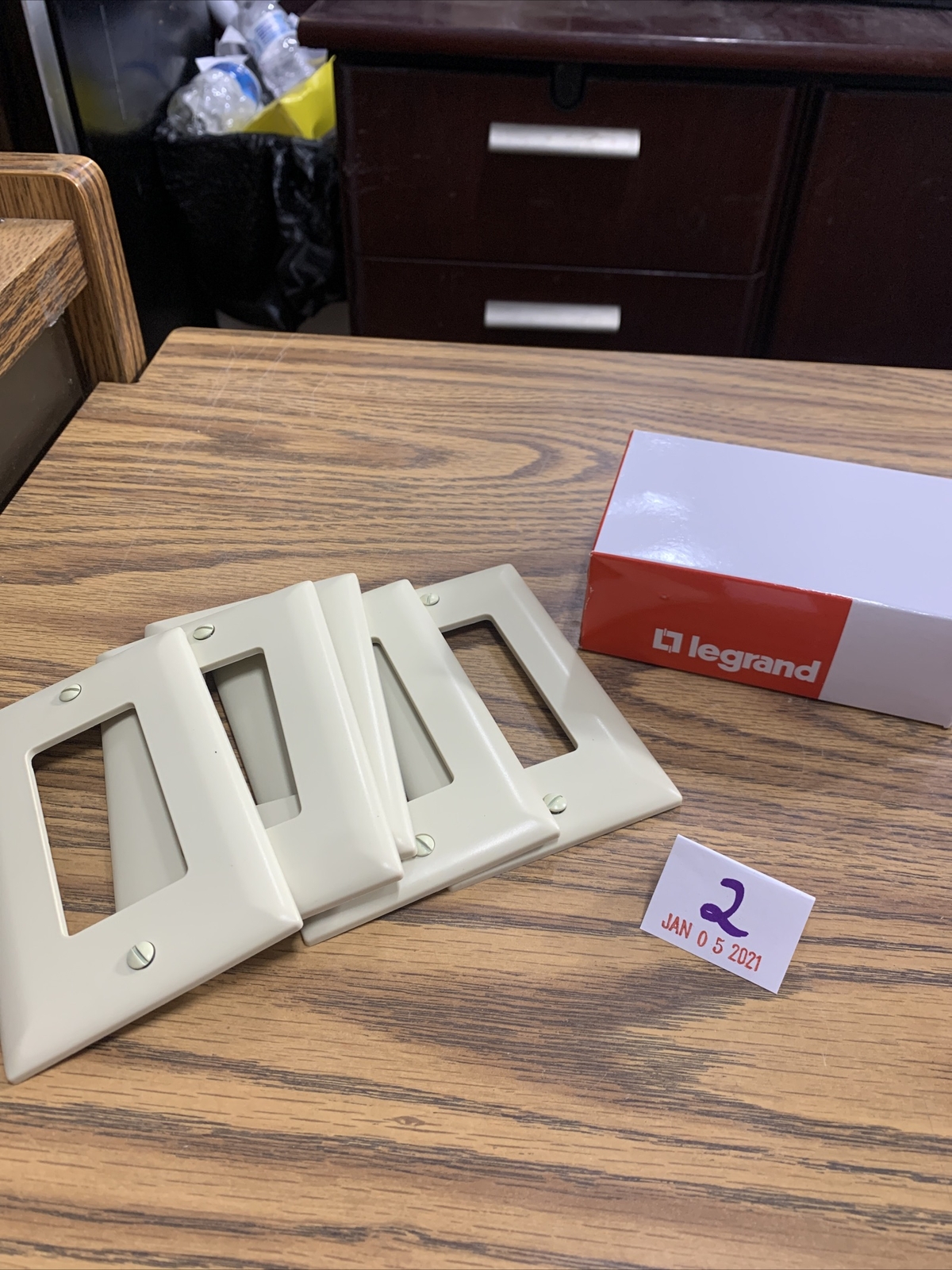 (5) NEW Pass & Seymour Legrand TP26-I Ivory 1-Gang Decorator Rocker Wall Plate