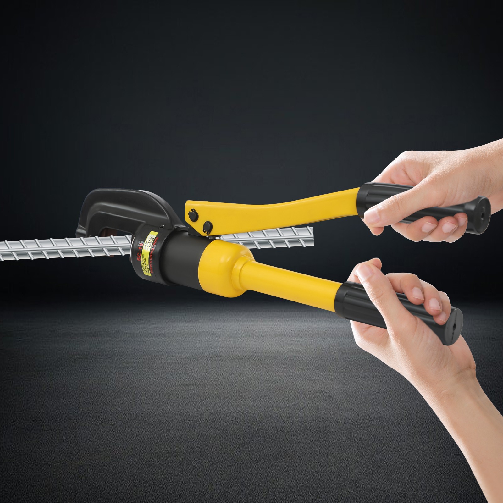 8 Ton Hydraulic Rebar Cutter with Box Steel Bolt Chain Cutting Tool 4mm to 16mm