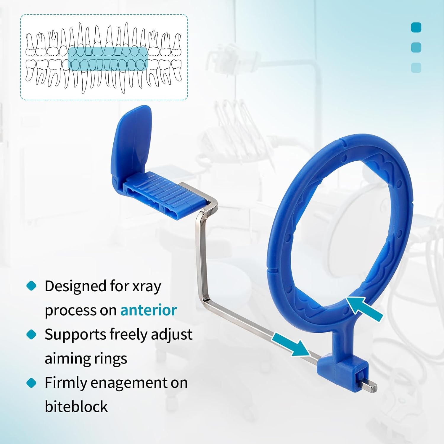 Dental Digital Sensor Holder X-Ray Aiming Ring Bitewing/Anterior/Posterior Arm