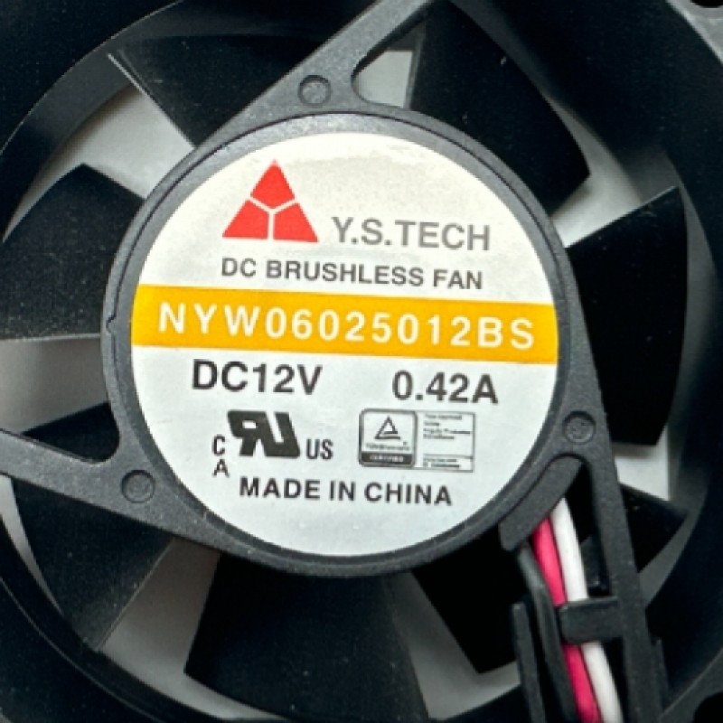 Pack of 3 Y.S Tech NYW06025012BS 12V 0.42A 2.4 x 2.4 x 1.0 in Cooling Fan