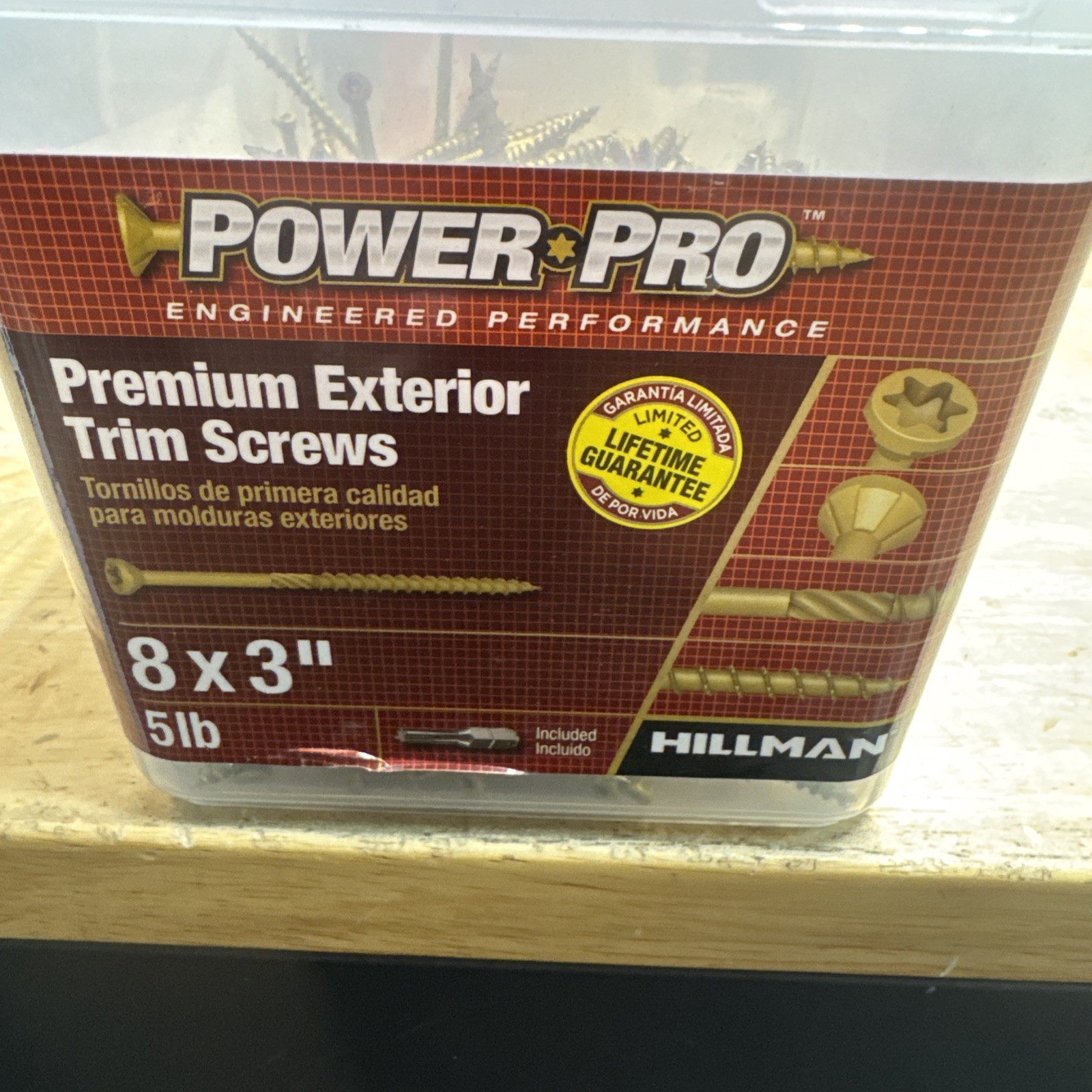 Pro Power 8×3 5lb Premium Exterior Trim Screws🔥