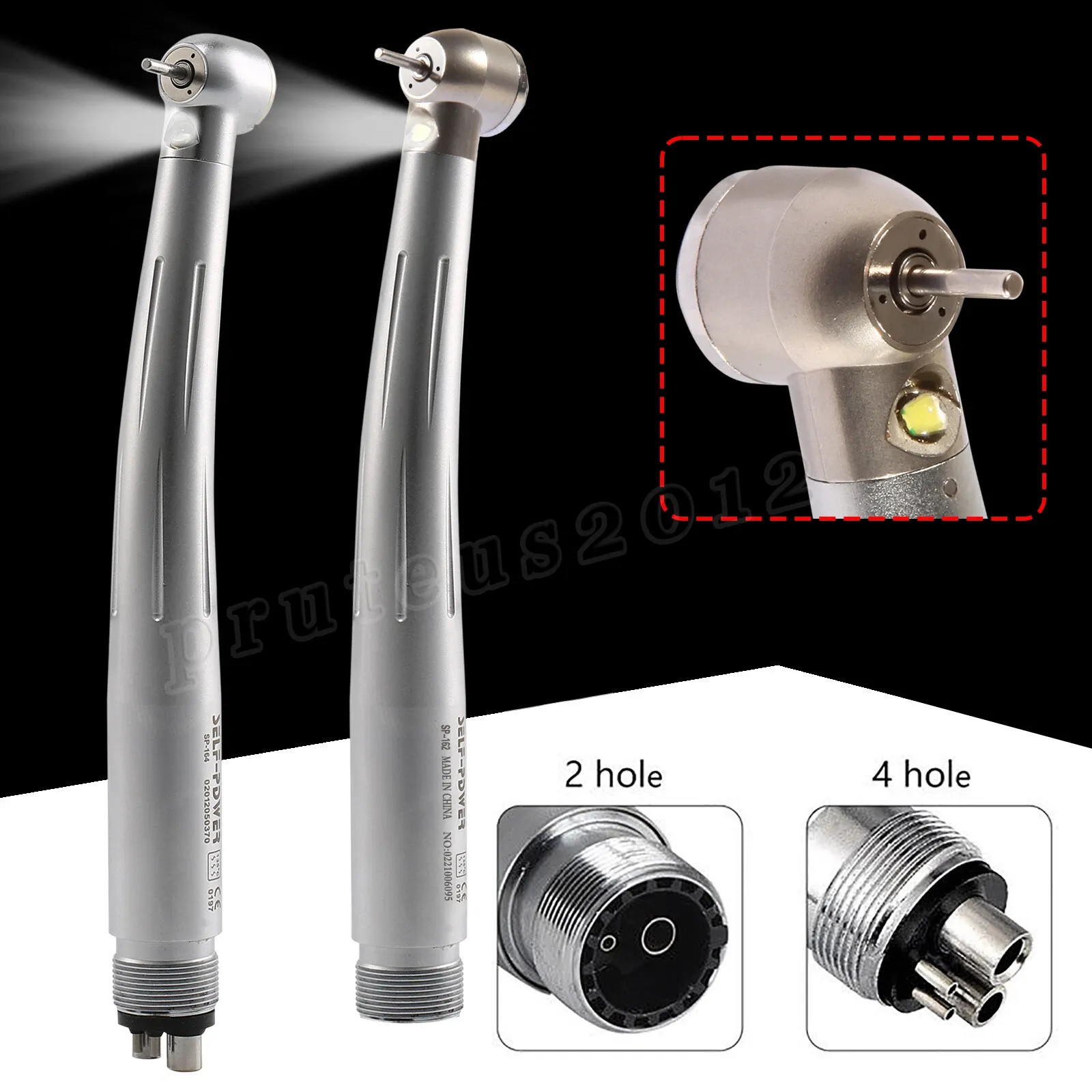 NSK Style Dental Fiber Optic LED E-generator High Speed Handpiece 2 Hole /4 Hole