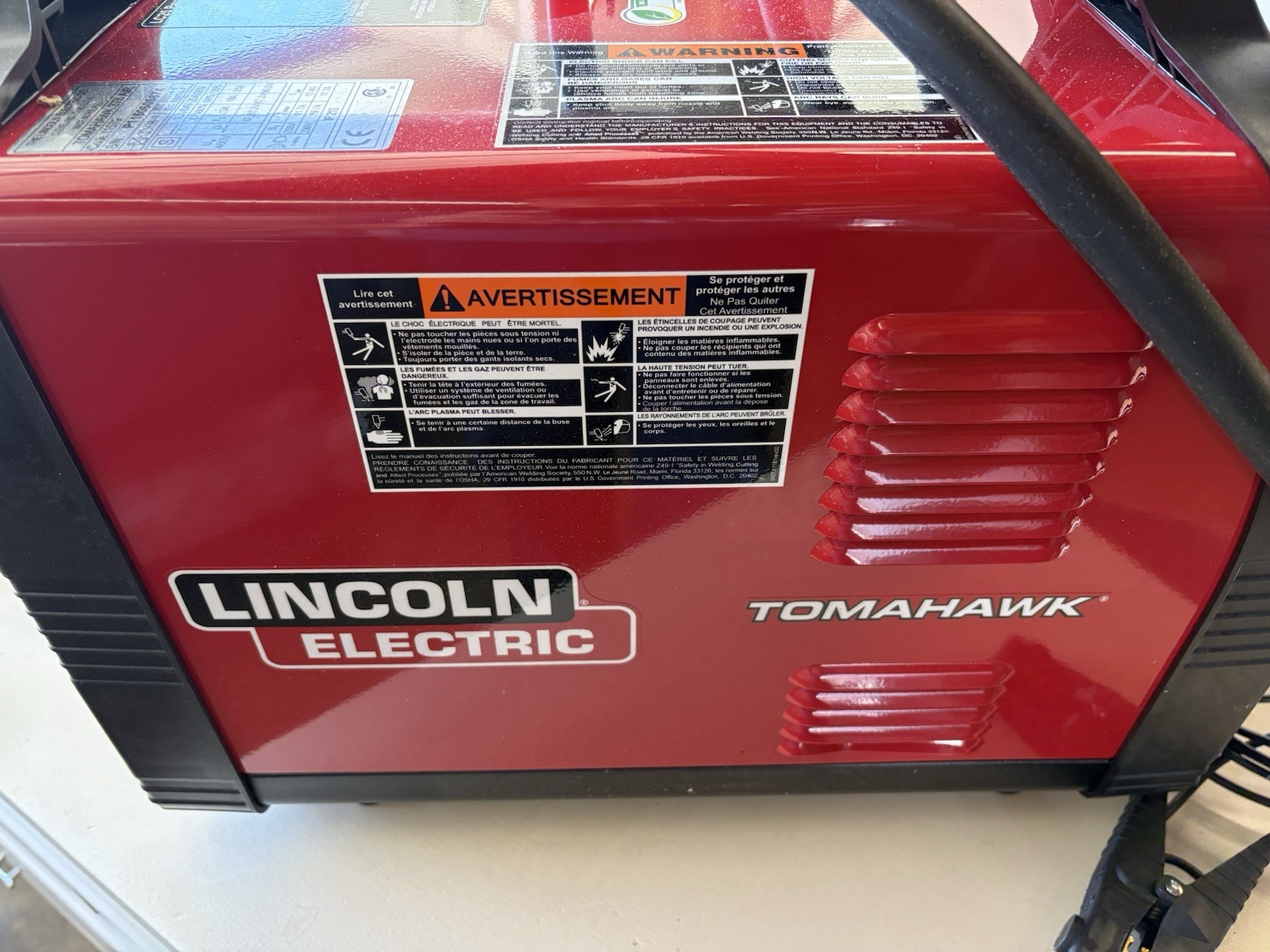 Lincoln Electric 375 Plasma Cutter Cutting Machine