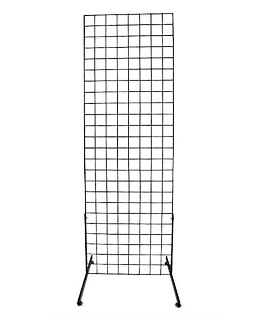 Display Grid Rack 6 ft Panel Metal Stand Retail Store Craft Art Shelf Organizer