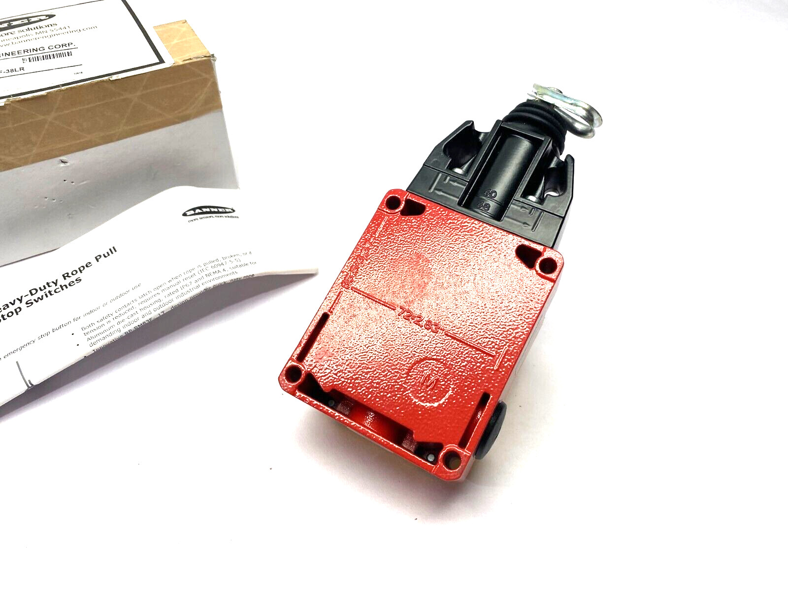 Banner RP-RM83F-38LR Heavy Duty Emergency Stop Rope Pull Module 2 NO, 2NC 82129
