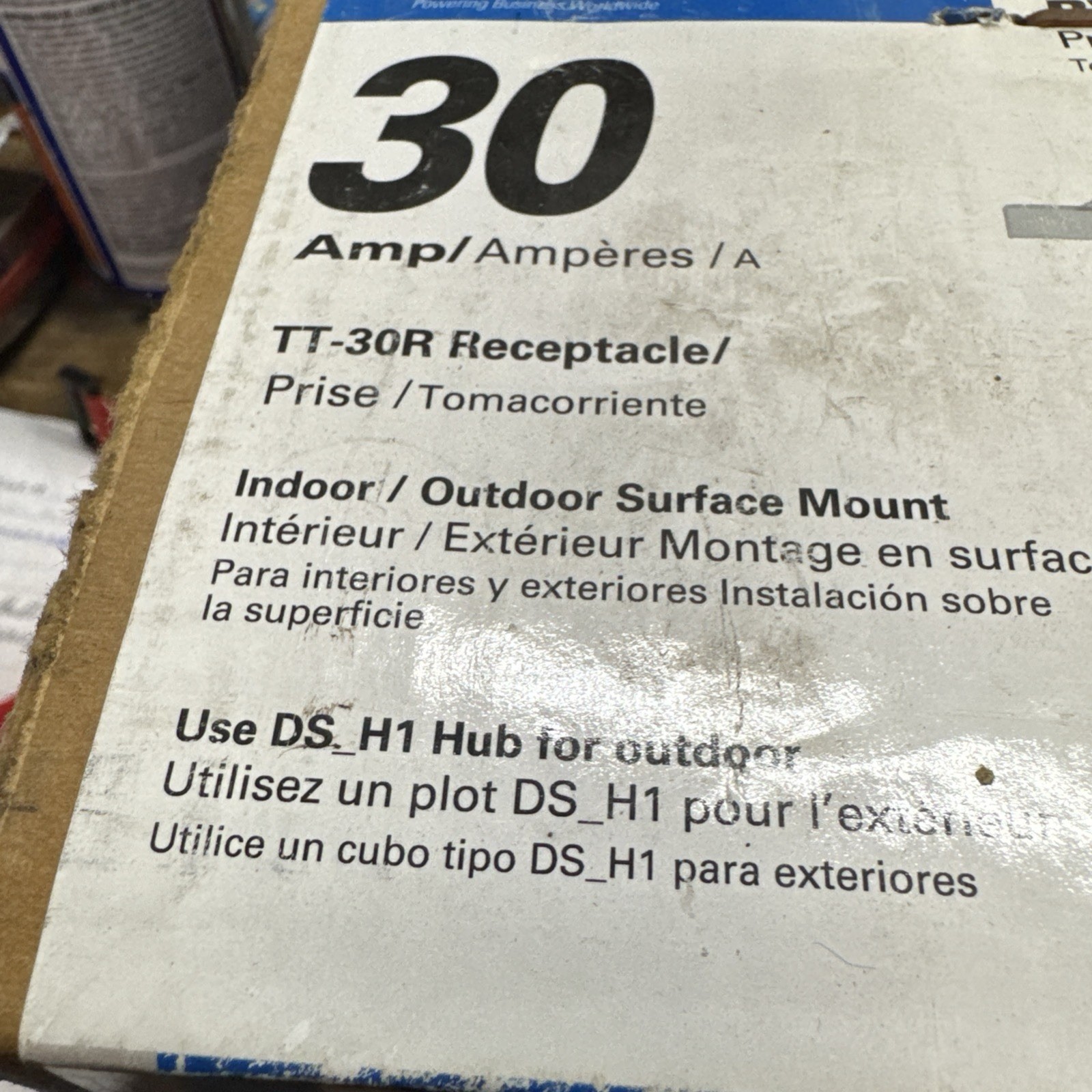 Eaton 30 Amp RV Power Outlet Box TT-30R Receptacle 3 Prong