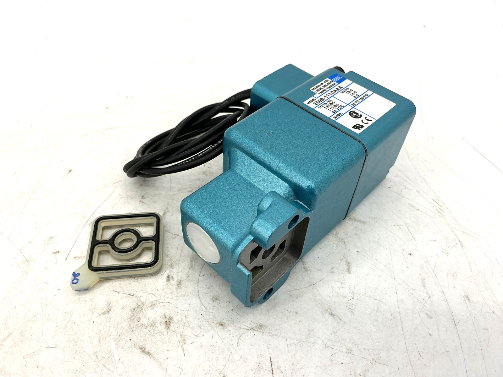 New MAC Valves 250B-111CAAA Solenoid Valve 15W 24VDC 150PSI 110/120V 250B-111CA