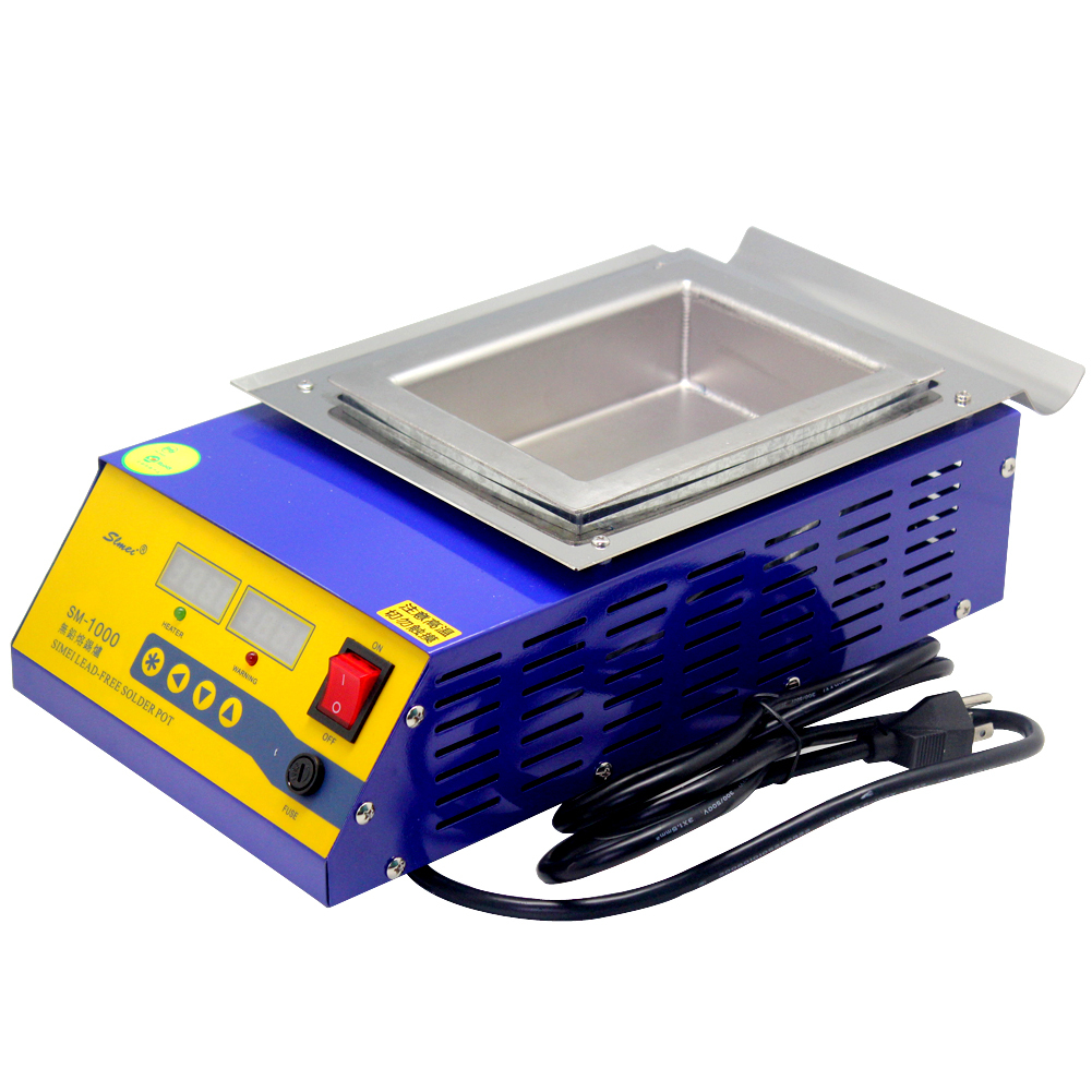 CM161 Lead-Free Titanium Alloy Solder Soldering Pot 1000W 397Lx205Wx120H 5.7kg