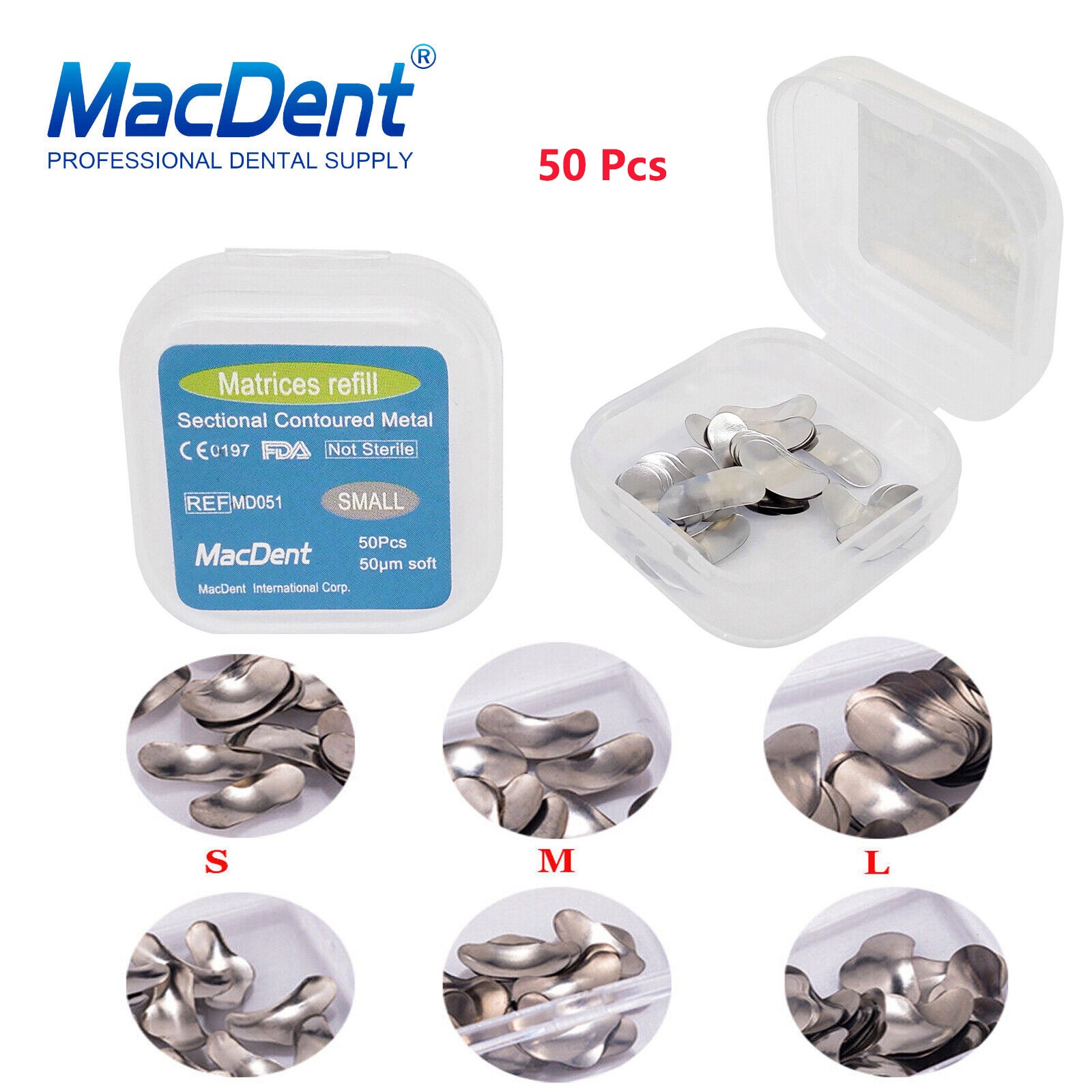 Dental Matrix Bands Ring Sectional Matrice Clamp Fit Garrison Palodent V3 System