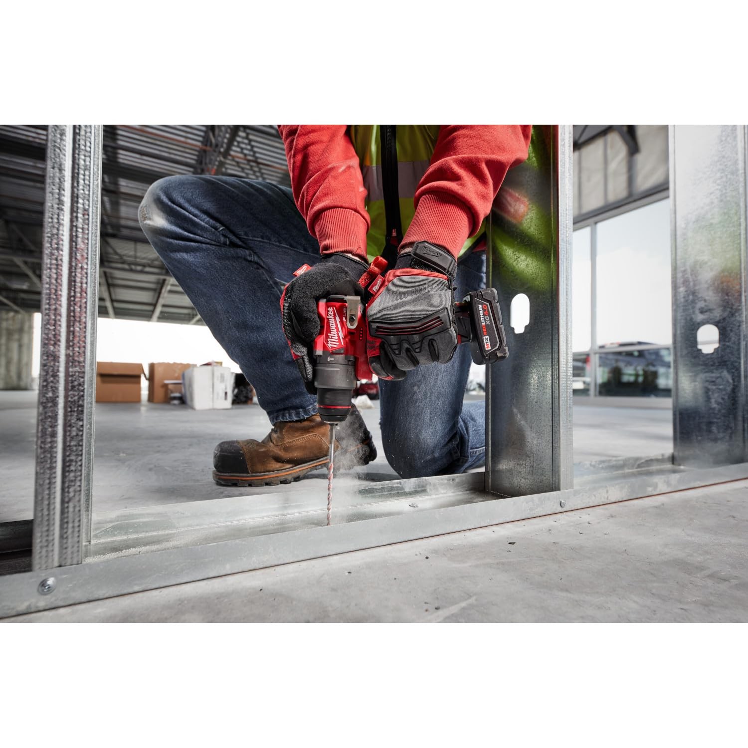 Milwaukee Electric – M12 Fuel. 1/2 Hammer Drill-Driver Red/Black
