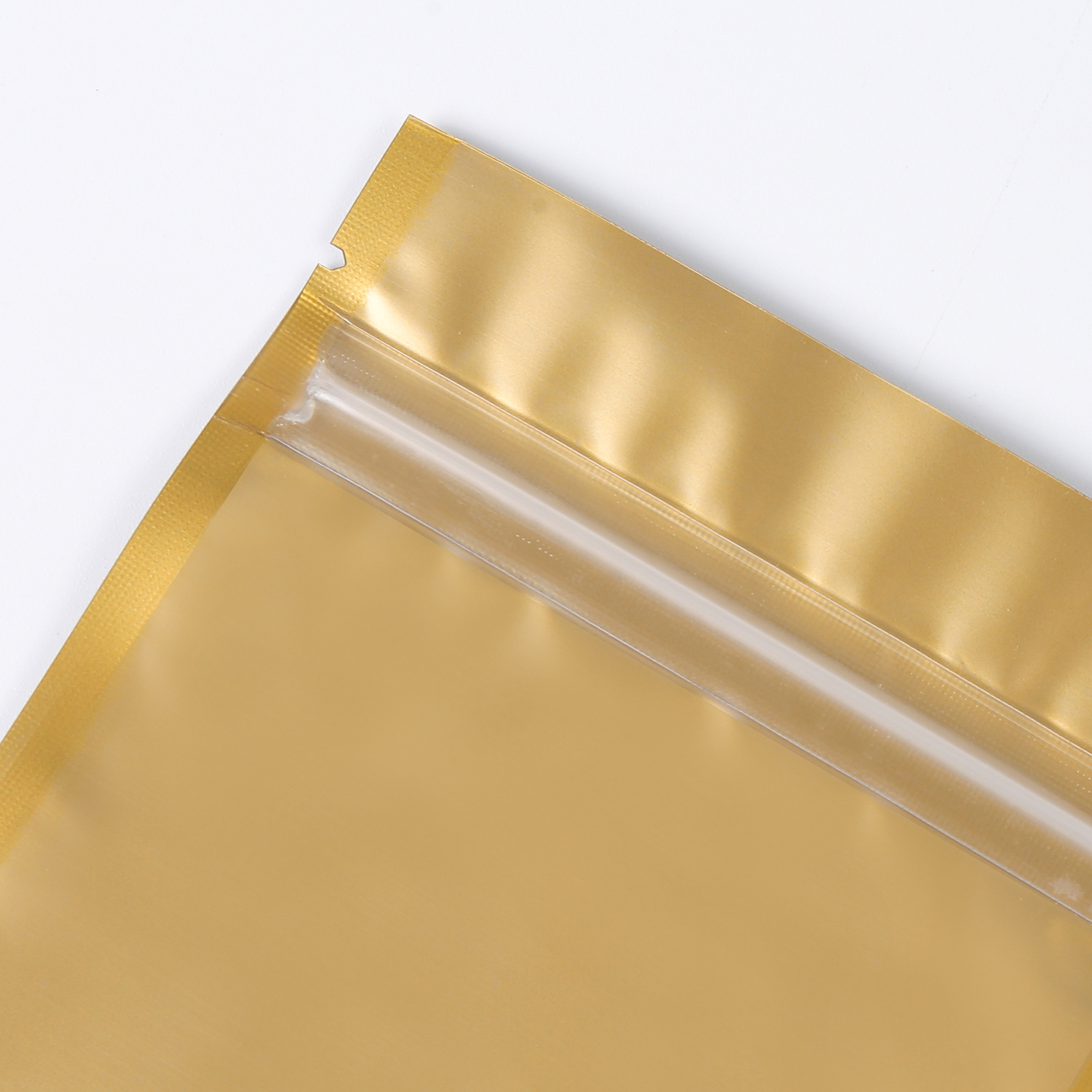 200 New Matte Translucent Gold Stand Up Resealable Zip Food Bags Different Sizes