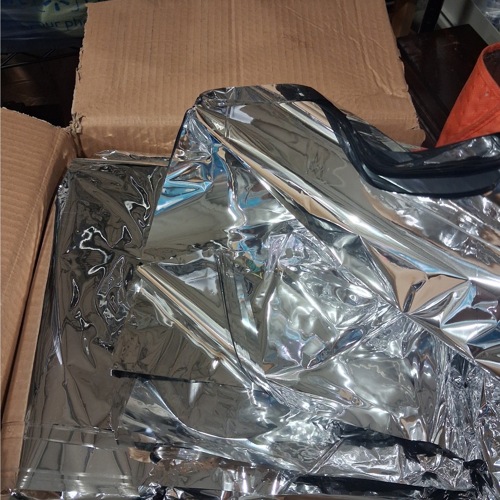Bulk 500 Count Reflective Mylar Sheets 23×46 Box Liners Thermal Insulation Foil
