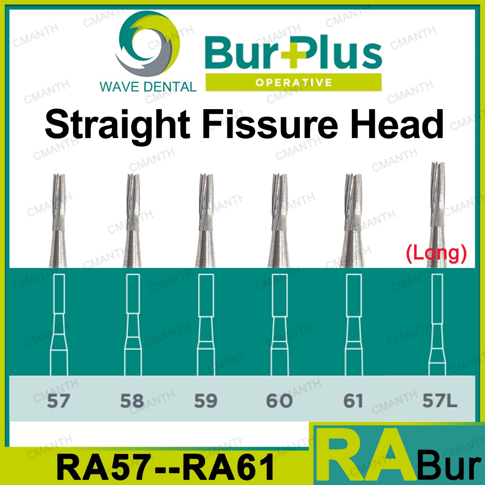 WAVE Dental Burs Tungsten Carbide Surgical Burs HP RA For Slow Speed Handpiece