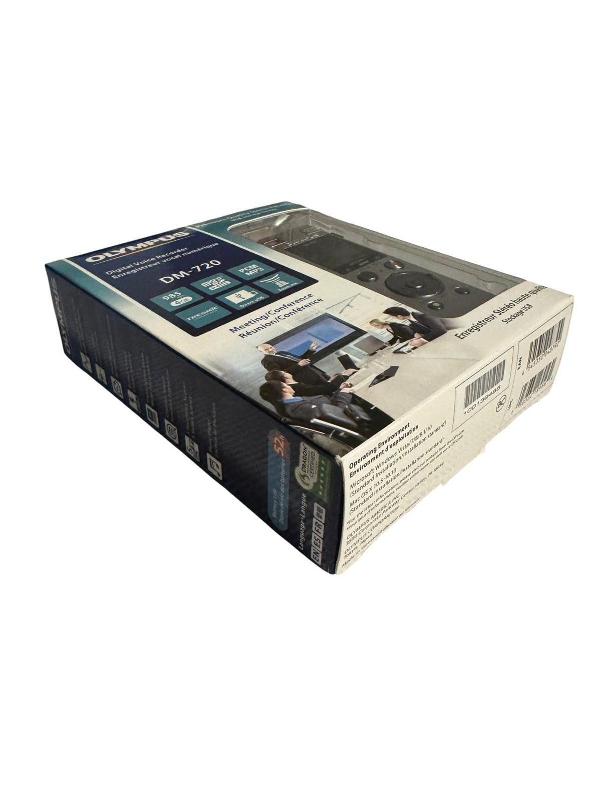 Olympus DM-720 Digital Voice Recorder 4GB USB Stereo Voice Activated Zoom Mic !!
