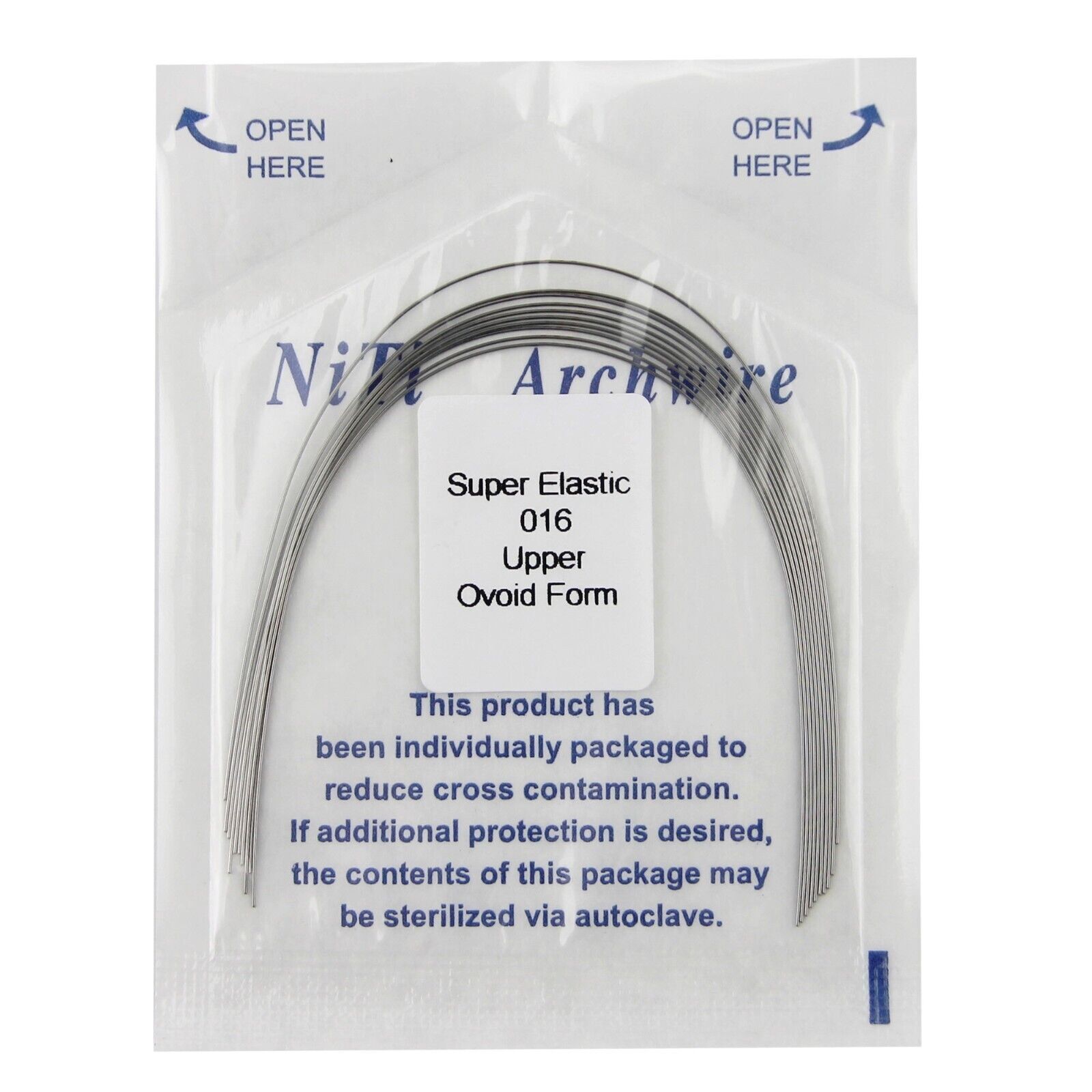 10 Pcs Dental Orthodontic Arch Wire Rectangular Round Niti Super Elastic Natural