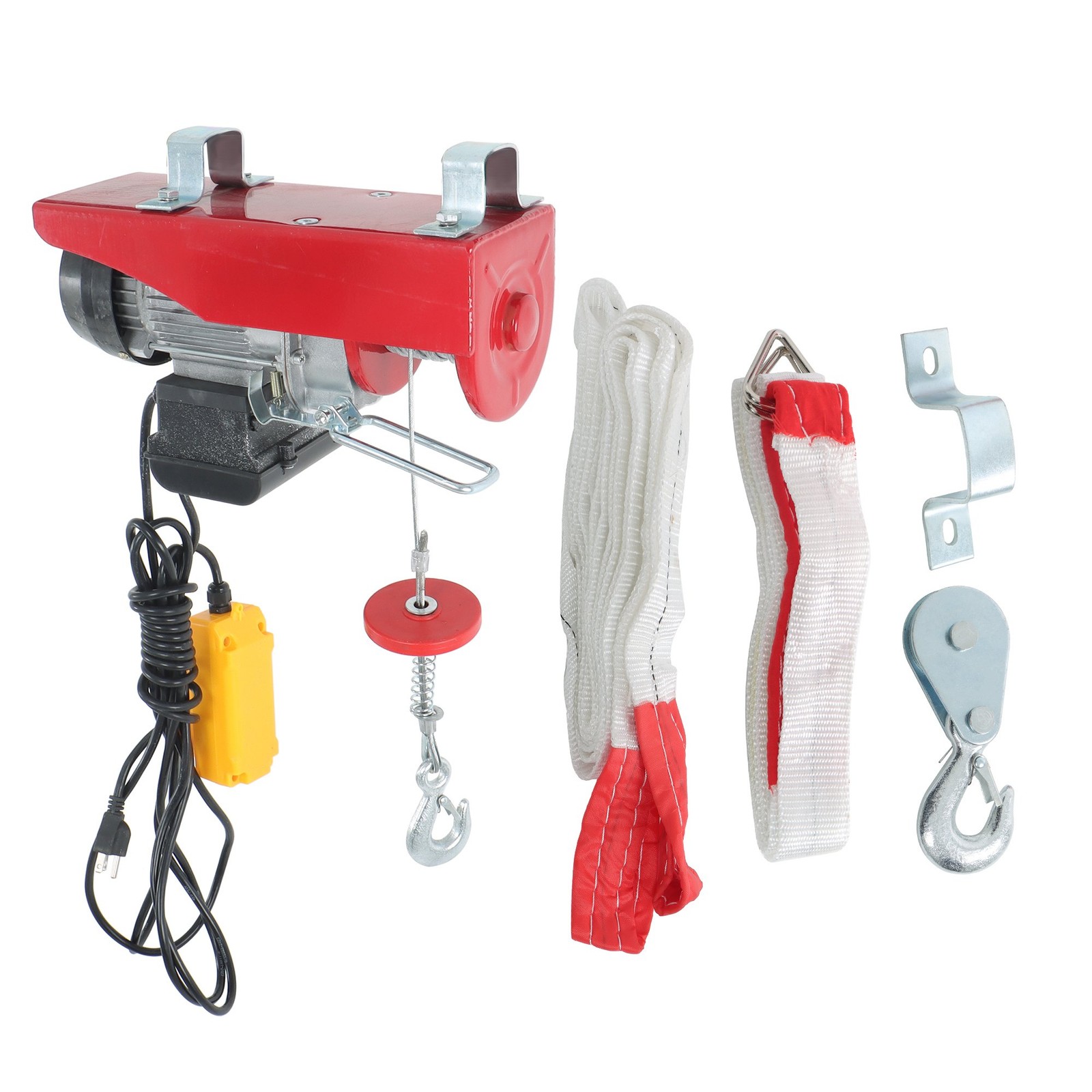 Mini Electric Hoist 440LBS/200kg Crane Winch with Wired Remote Control 510W 110V
