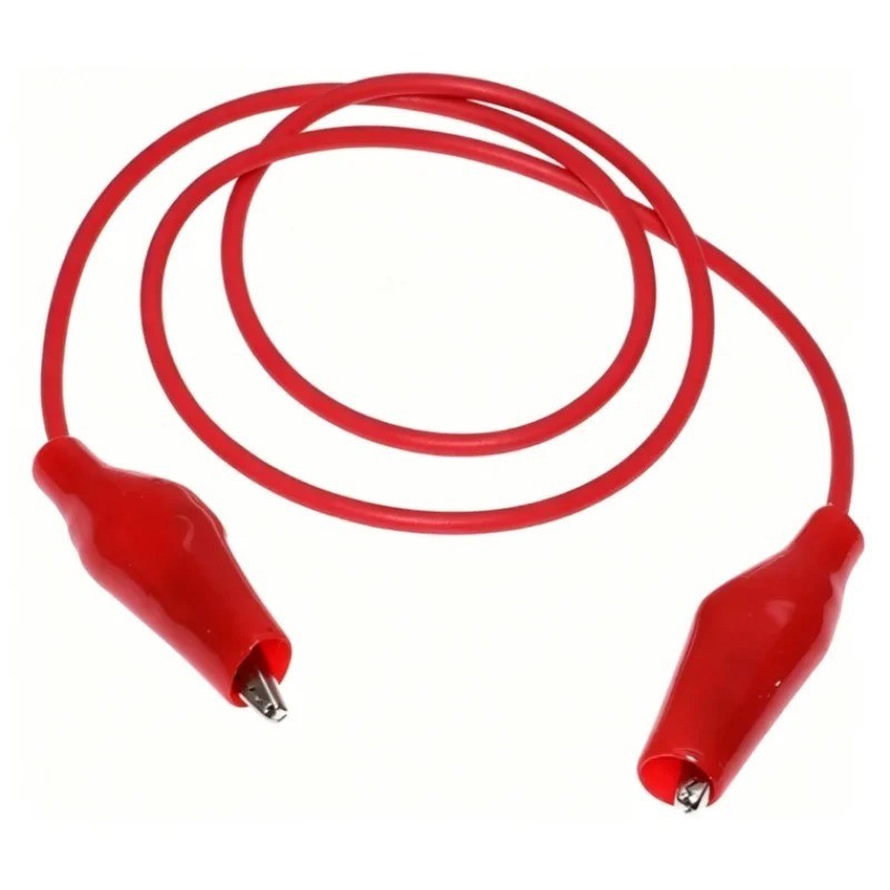 10PCs Double-ended Wire Crocodile Alligator Clips Test Leads Jumper Cables