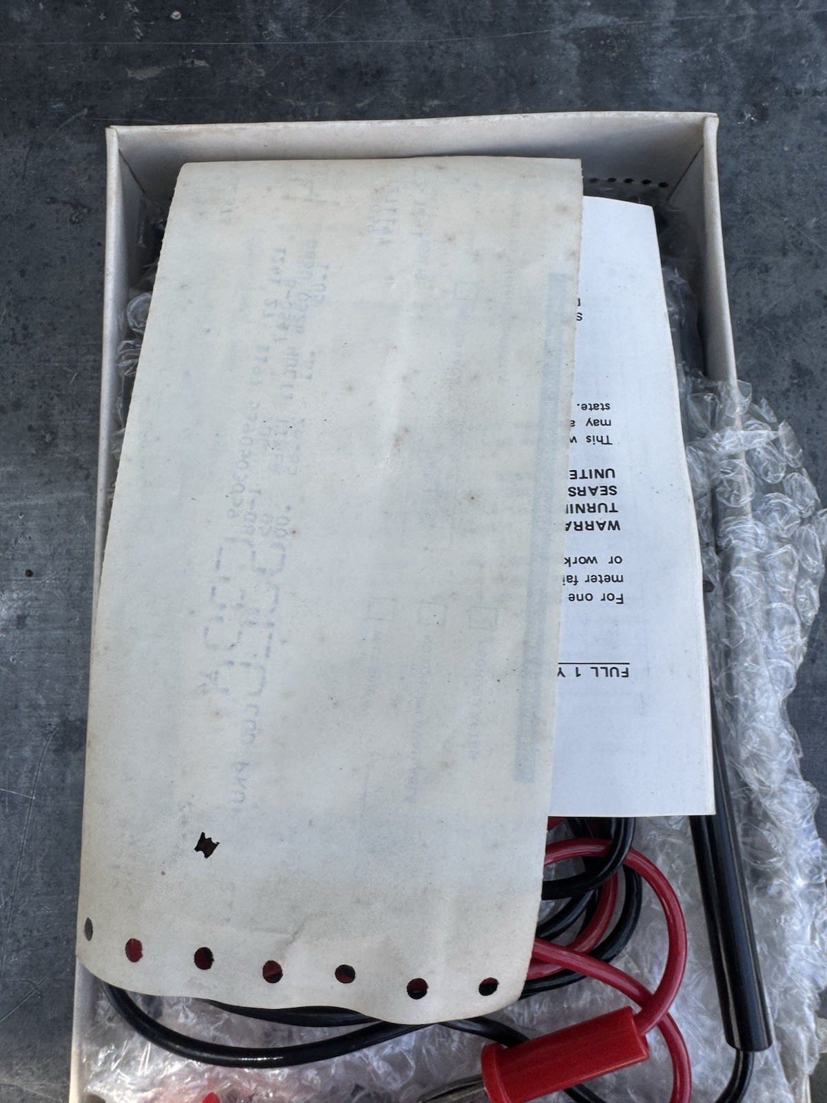 Sears 5190 Portable 43 Range VOM Multitester 50000 Ohms Volt DC Vintage NOS